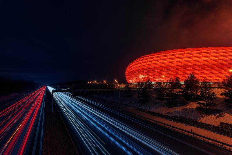Allianz Arena Nachtansicht