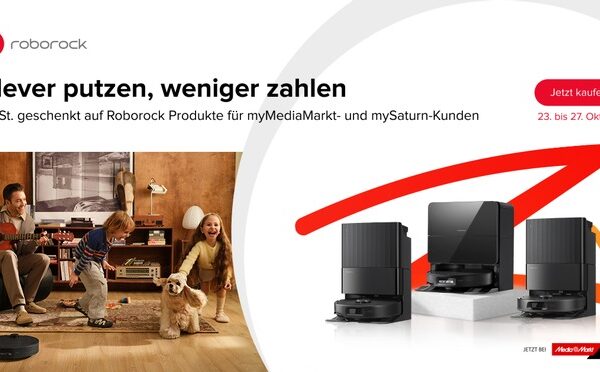 Roborock ist bei der „Mehrwertsteuer geschenkt“-Aktion von MediaMarkt dabei